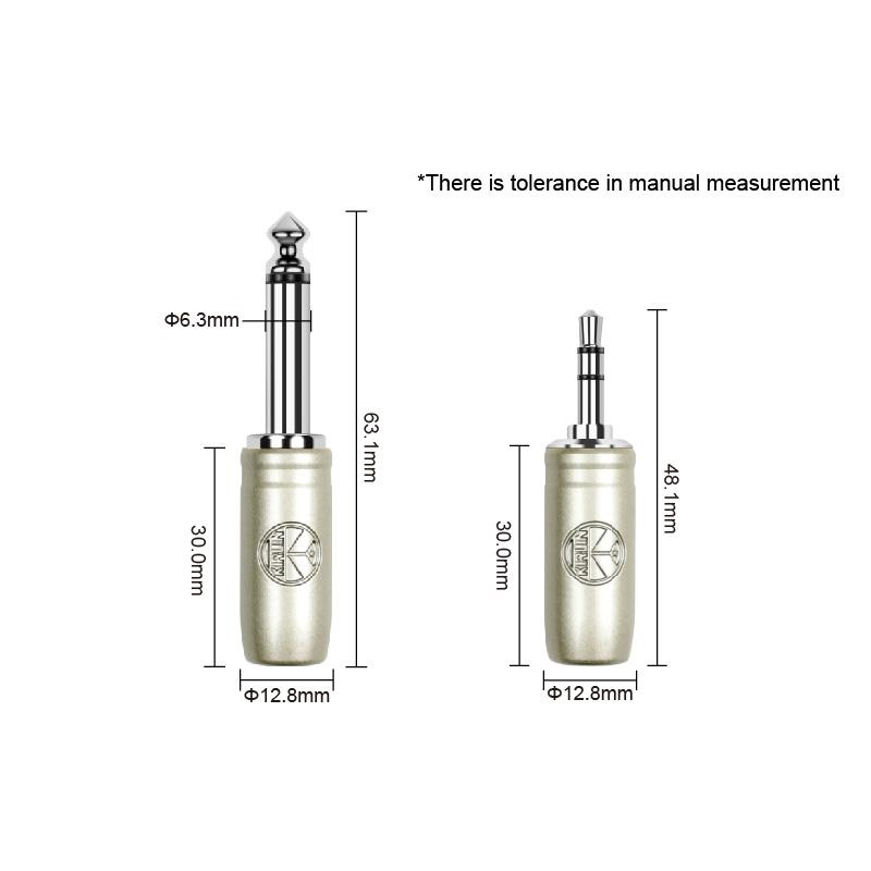 KIRLIN Patch Cable AP-465PRL Stereo 3.5 mm. to Mono 1/4" สาย Stereo ยาว 2 เมตร