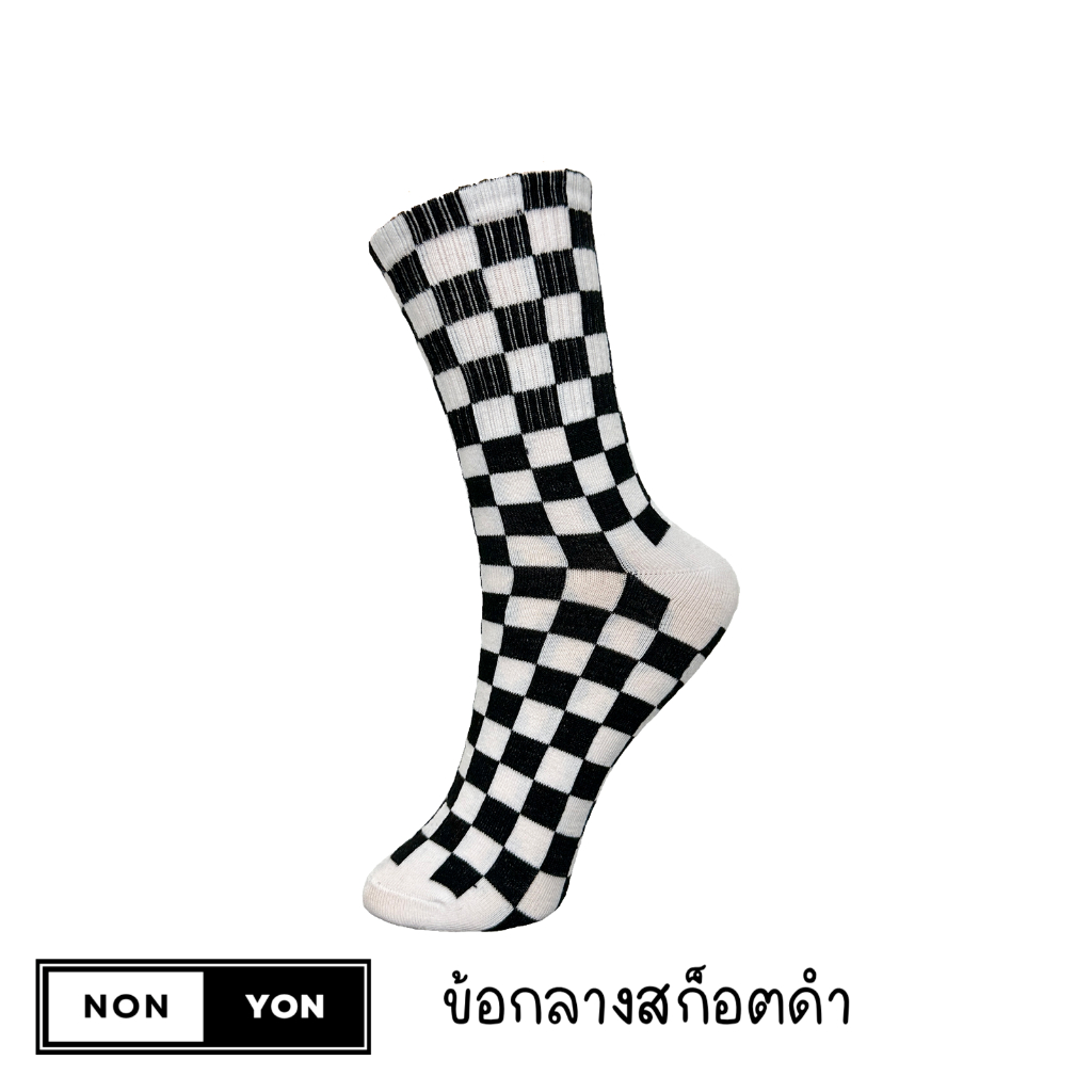 (1คู่) ถุงเท้าวินเทจผู้ชายหนาข้อกลาง ML395 FREESIZE รูปที่ 5