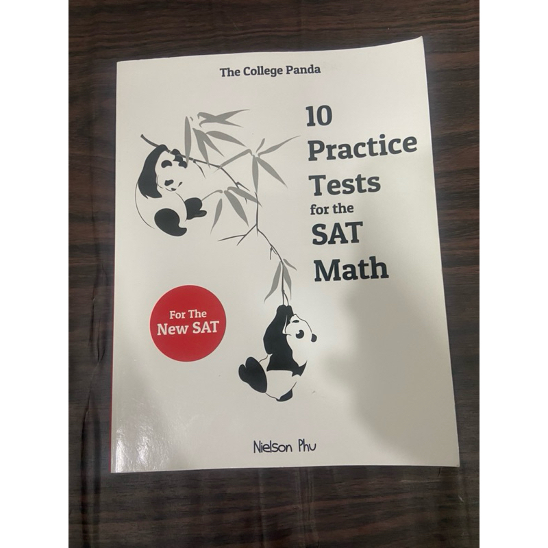 (ทำข้อสอบหมดแล้ว) the college panda 10 practice tests for the sat math หนังสือมือสอง