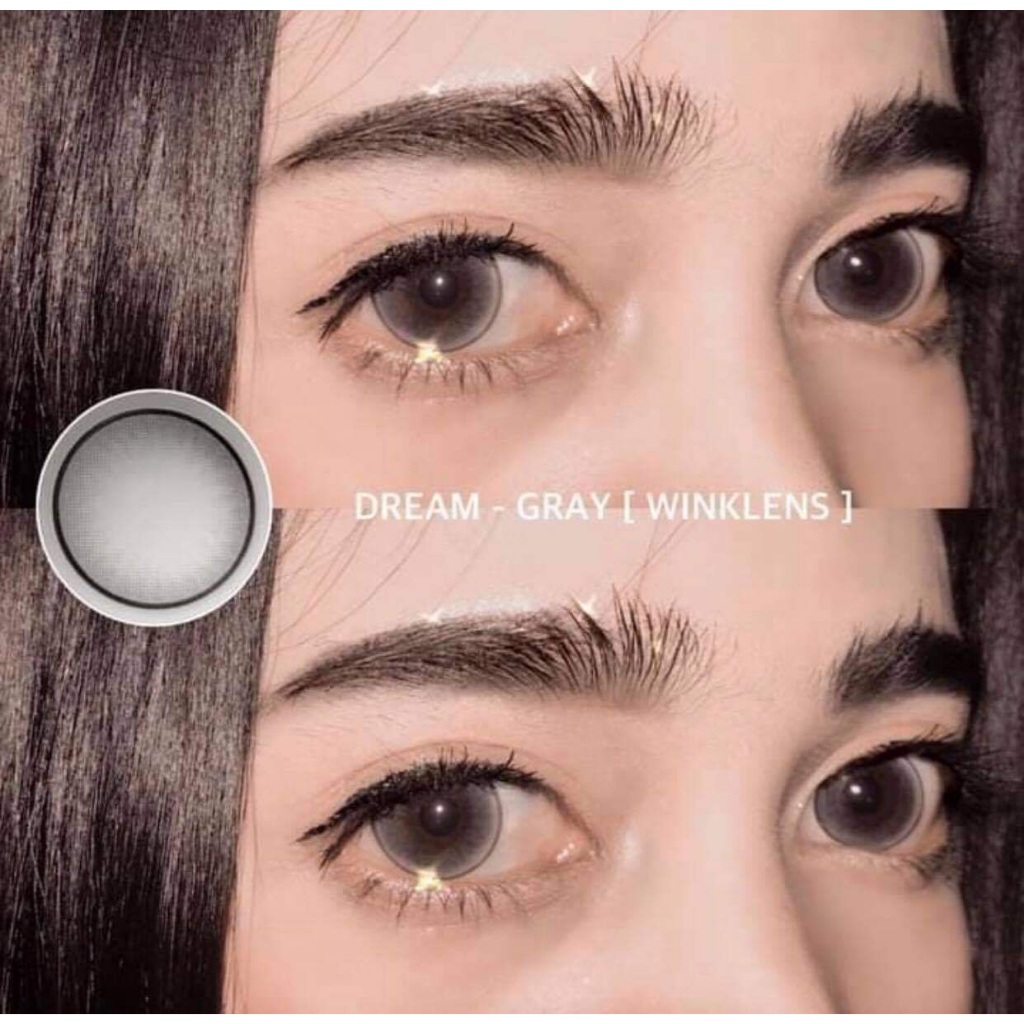 ดรีม/hello/dremama Gray บิ๊กอายส์ลายขายดีสีเทาตาหวานฉ่ำ ยอดฮิต Bigeye