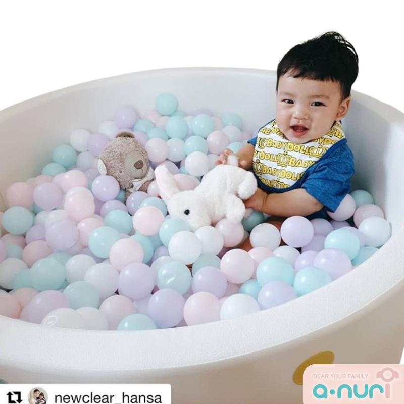 [ส่งด่วน] Haenim บอลเฮนิมเกาหลีปลอดสารพิษ ขนาด 55 มม. สีพาสเทล  ลูกบอลเด็ก Made in Korea