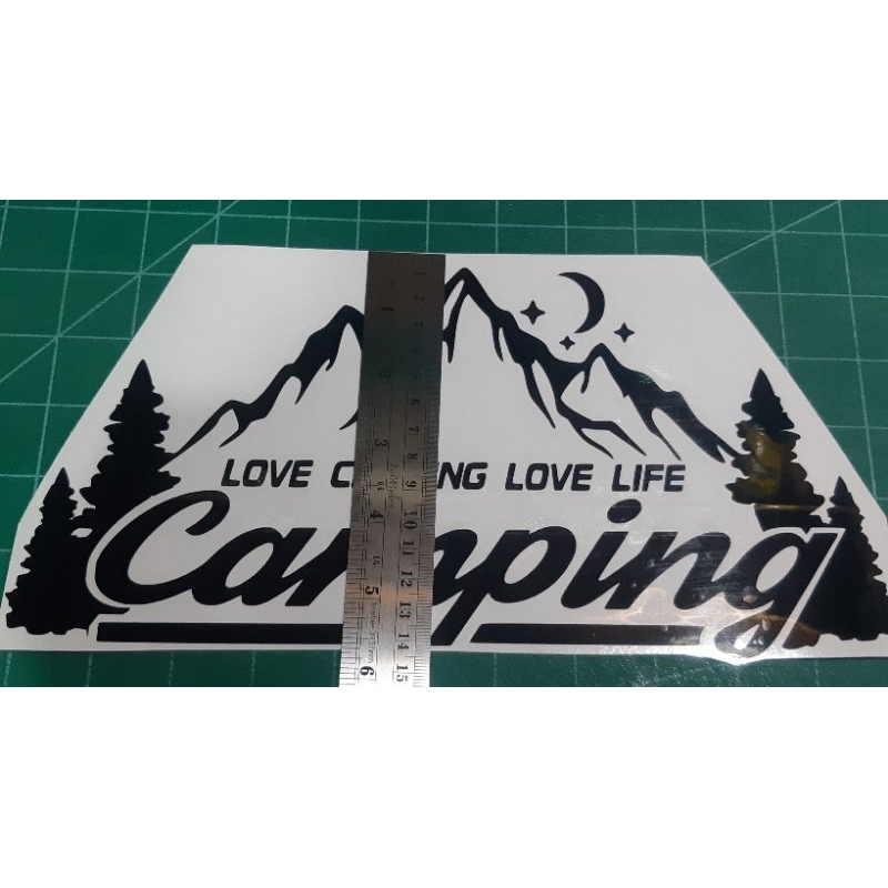 สติ๊กเกอร์ติดกล่อง ปี๊บ บิ๊กไบร์    ลายแคมป์ปิ้ง #camping v.5 งานตัด ประกอบ % พร้อมส่งจร้า ราคา ถูกที่สุด ดีลบีเคเค แกลเลอรีภาพที่ 6