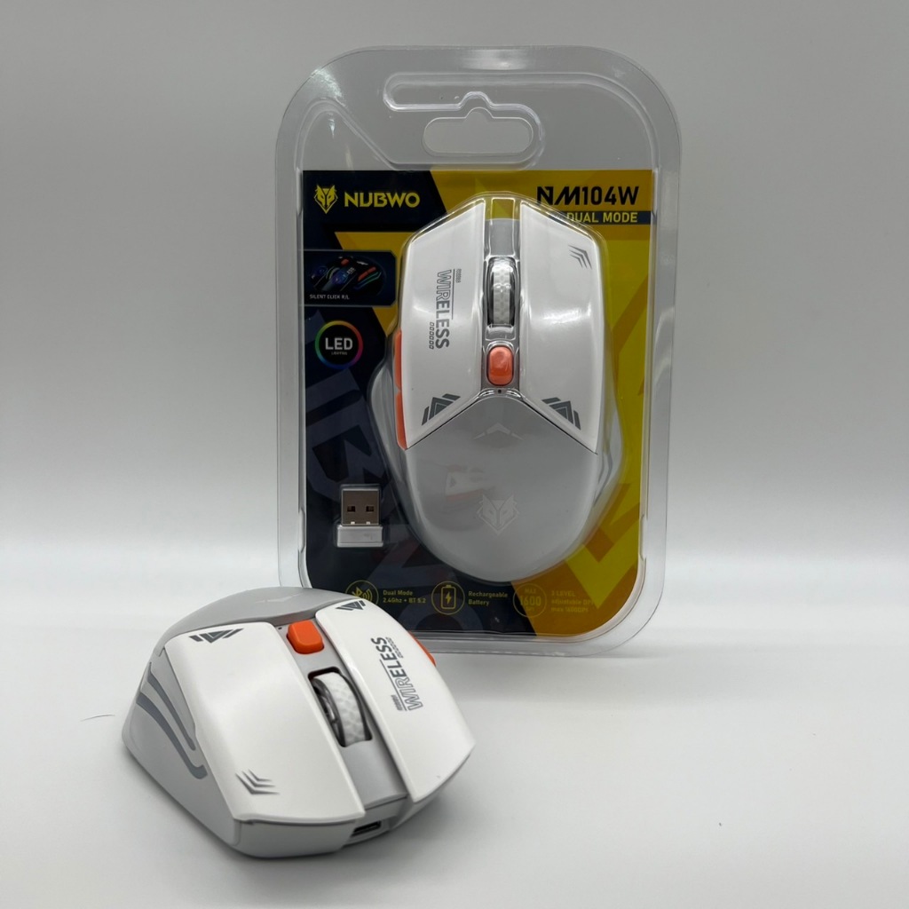 ส่งจากกรุงเทพ) NUBWO NM104W Gray เม้าส์ เม้าส์ไร้สาย ลดราคา -yimsure