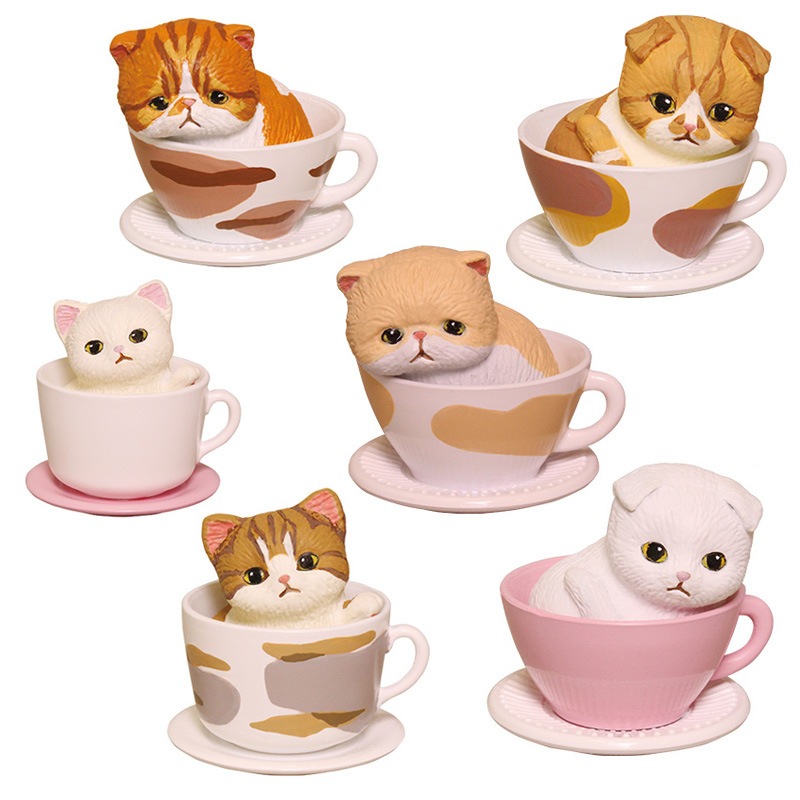 ร้านไทย พร้อมส่ง! โมเดลแมว กาชาปอง เป็นโมเดล ตุ๊กตา PVC ขนาดเล็ก ลายแมว ค่ะ