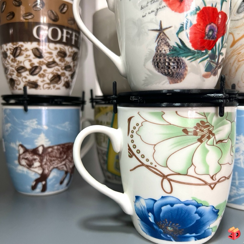 mug stackers ที่วางแก้วกาแฟเพื่อให้ซ้อนกันได้งานจากการพิมพ์สามมิติ