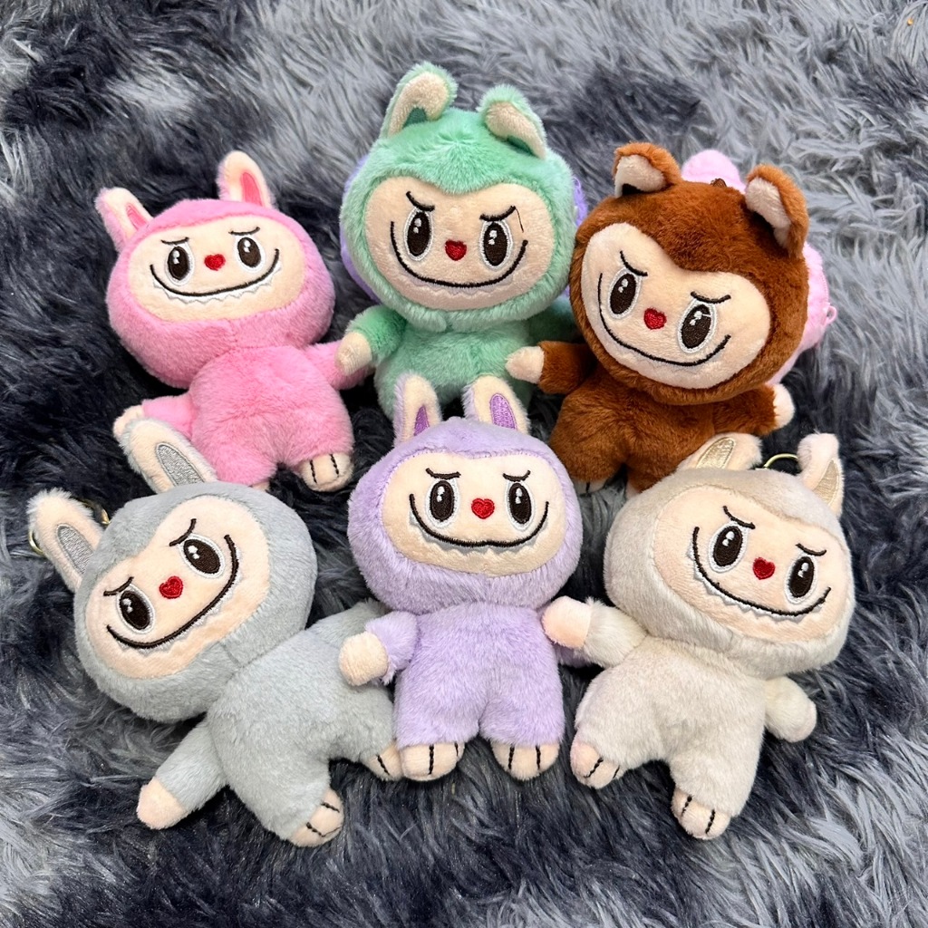 (พร้อมส่ง)Su180Labubu พวงกุญแจ , กระต ่ ายตุ ๊ กตาพวงกุญแจรถ , Creative Labubu ตุ ๊ กตากระเป ๋ านักเรียนจี ้ สําหรับ
