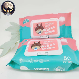 ทิชชู่เปียกทำความสะอาด Baby Wipes ทิชชู่เปียกเด็ก กระดาษทิชชู่เปียก ทิชชูเปียก 80 แผ่น เหมาะก ทิชชู่เปียกเด็ก
