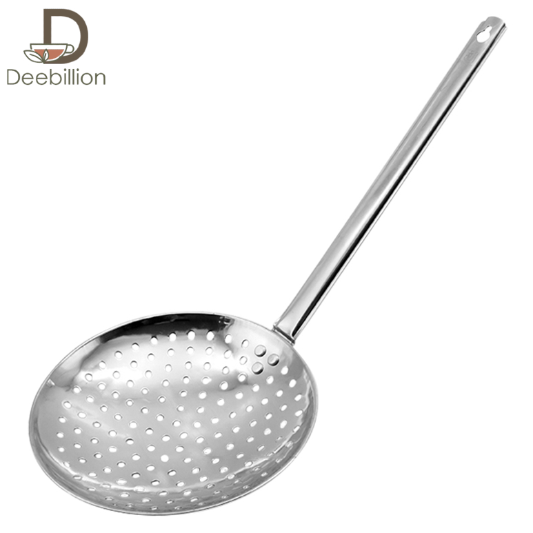 กระชอน สแตนเลส กระชอนสแตนเลส 20cm กระบวยสแตนเลส กระชอนตักปลา colander Deebillion