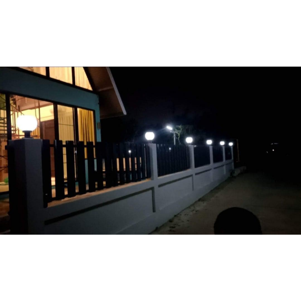 ไฟโซล่าเซลล์ โคมหัวเสา JD-X70 เปิดปิดเอง มีทั้ง แสงขาว วอมไวท์และสองสี 20CM 1ชุด 2ชุด 3ชุด - รูปที่ 4