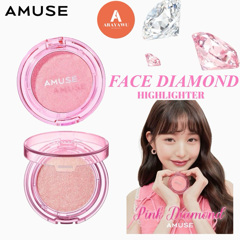 (✅แท้/พร้อมส่ง) AMUSE FACE DIAMOND HIGHLIGHTER 💎 ไฮไลท์