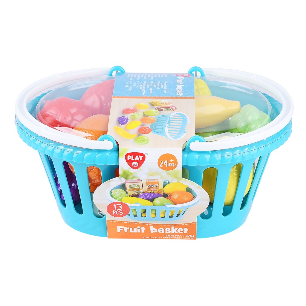 Playgotoys ของเล่นเสริมพัฒนาการ ตะกร้าผลไม้(3754)