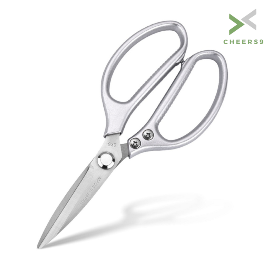 กรรไกรทำครัว กรรไกรสแตนเลส​ kitchen scissor สแตนเลสอย่างดี คมแข็งแรง ทนทาน Cheers9