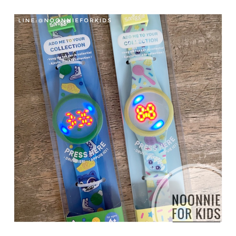 นาฬิกาข้อมือ Smiggle Besties Light Up Digital Watch 💛สายซิลิโคน ใส่สบายในทุกสภาพอากาศ