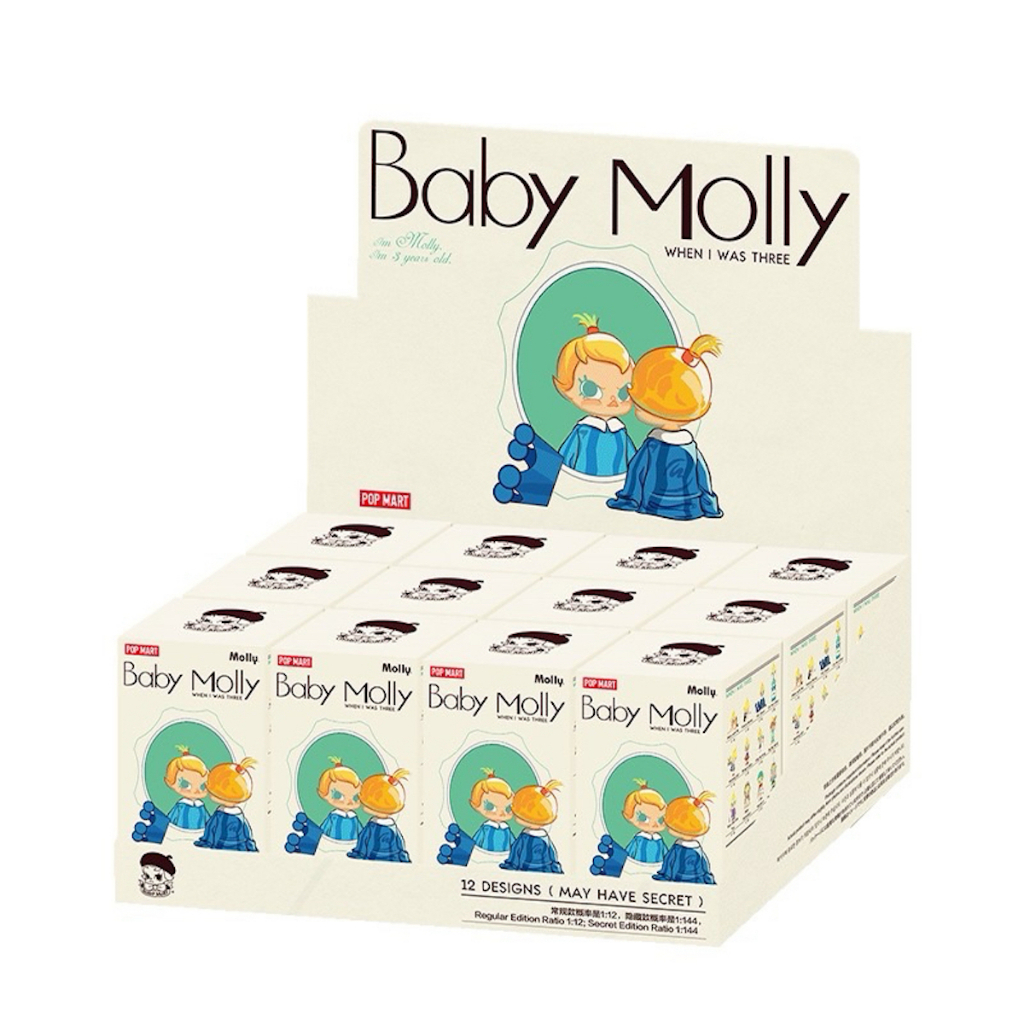 ***ของเเท้ พร้อมส่ง***  ยกกล่อง POP MART BABY MOLLY When I was Three Series