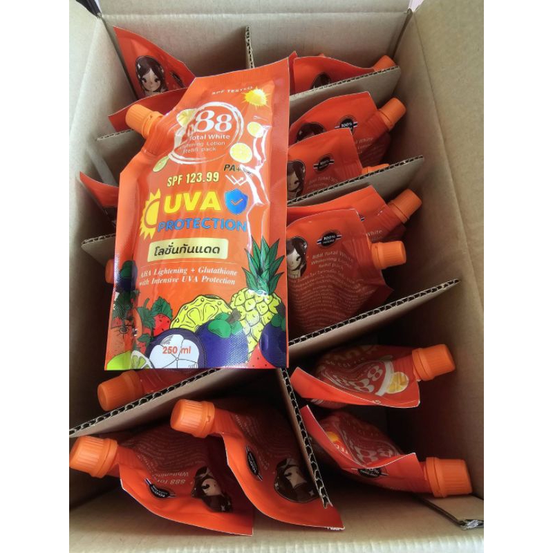 888 Total White Whitening Refill pack  lotion 250ml