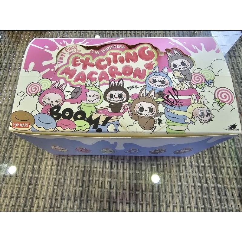 กล่องเปล่ายกBox ลาบูบู้ POP MART Labubu Exciting Macaron BOX กล่องยกbox x6 ตัว กล่องสินค้าของแท้💯