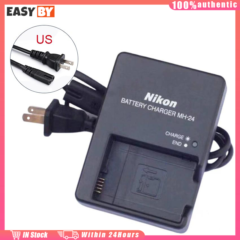 พร้อมส่งจากไทย ที่ชาร์จกล้อง nikon Mh-24 สําหรับรุ่นD5100 D3400 D5300 D5500 d5600 EN-EL14 ร้านอยู่ที่ไทย