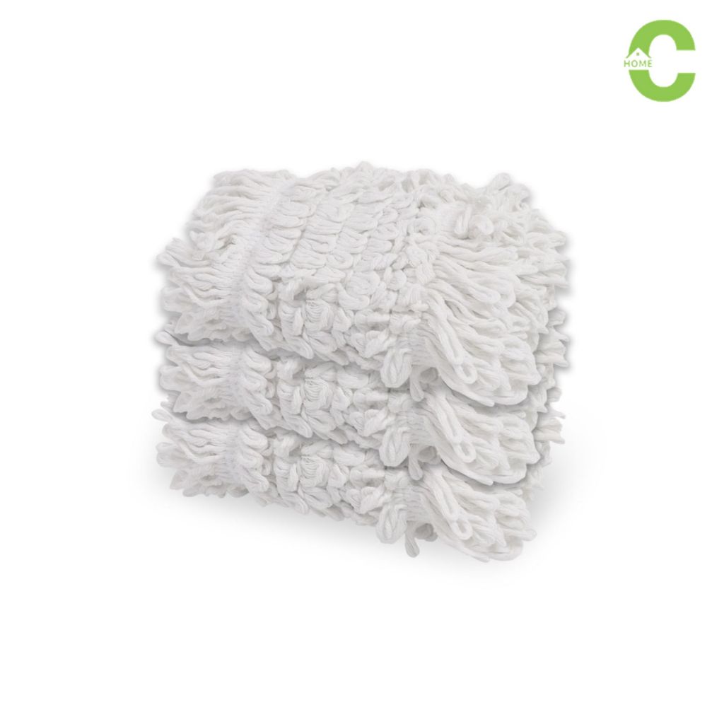 HOMEC ผ้าม็อบถูพื้น แผ่นม็อบไมโครไฟเบอร์ mop cloth ซึมซับได้ดี ดันฝุ่น ไม่ฟุ้งกระจาย ล้างออกง่าย