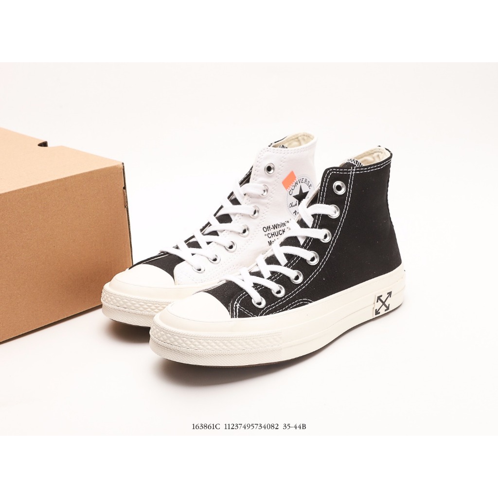 Off-White™ x Converse Chuck Taylor All Star 1970s HighTai Chi2.0 รองเท้าผ้าใบทรงสูง ขนาด: 35-44