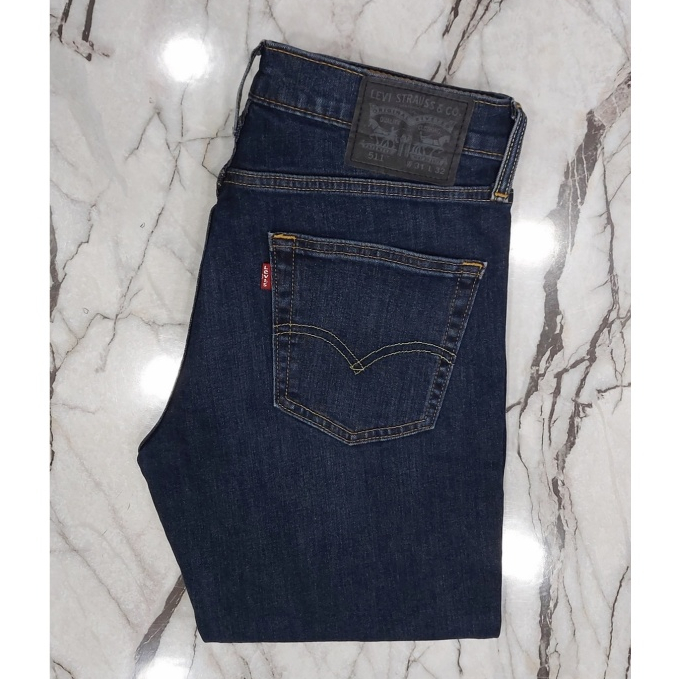 กางเกงยีนส์ มือสอง forลีวาย 511 ทรงขาเดฟ ซิป ป้ายดำ ผ้ายืด 🔔(เอวแจ้งตามวัดจริง)🔔 มีหลาย MADE IN (OL)