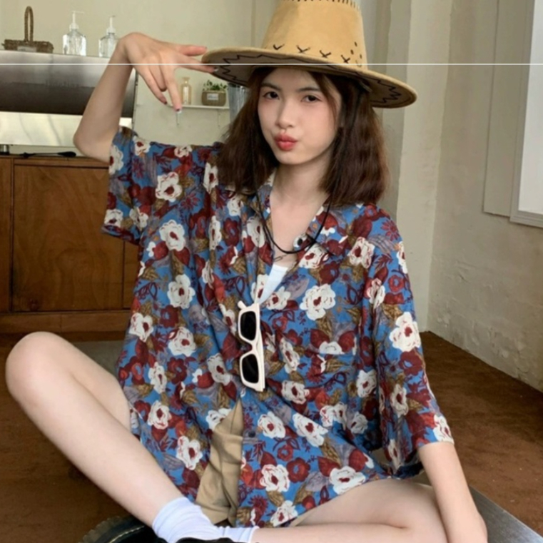 เสื้อเชิ๊แขนสั้น เสื้อใส่เที่ยวทะเล ใส่เดินริมชายหาด เนื้อผ้าดี สวมใส่สบาย ใส่ได้ทั้งชายหญิง ราคา ถูกที่สุด ดีลบีเคเค แกลเลอรีภาพที่ 6