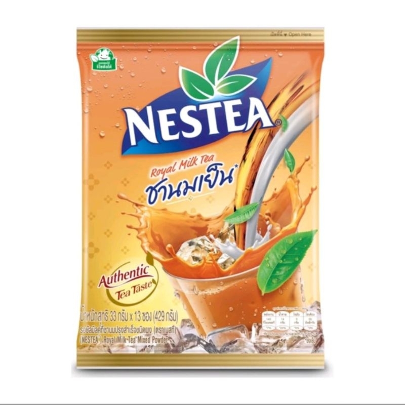 NESTEA Thai Milk Tea เนสที ชาไทย ชานมเย็น 3in1 แพ็ค 13ซอง