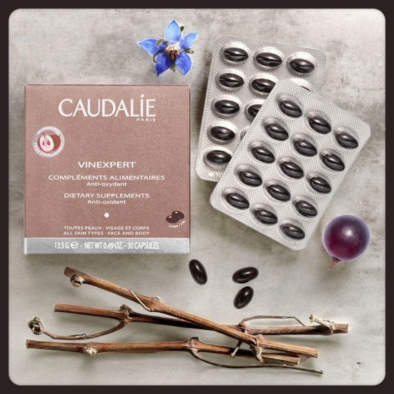 CAUDALIE VINEXPERT ANTI-AGEING SUPPLEMENTS โกดาลีย์ บรรจุ 30 ซอฟเจล
