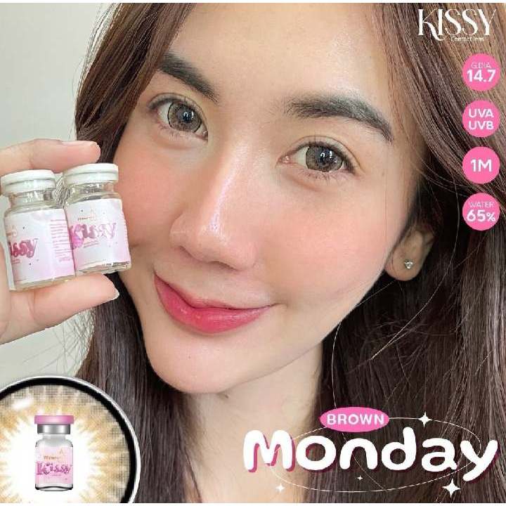 🔥คอนแทคเลนส์✨ขนาดบิ๊กอายโตมาก✨ Monday (Kissylens)