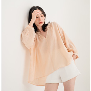 TheBlancPale : Ava top เสื้อเชิ้ตผ้าโปร่ง เน้นใส่สบาย ผ้าไม่…