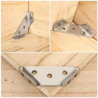 เหล็กฉาก สแตนเลส DIY เหล็กฉากเจาะรู ฉากยึดผนังสแตนเลส มุมฉาก 90 องศา