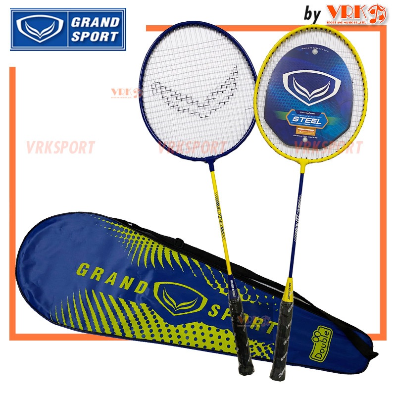 ไม้แบดมินตัน คู่ Grand Sport พร้อมกระเป๋าใส่ รุ่น Twin Stinger รหัส 372187