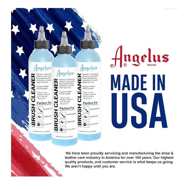 Angelus Brush Cleaner 8 oz (น้ำยาทำความสะอาดพู่กัน)