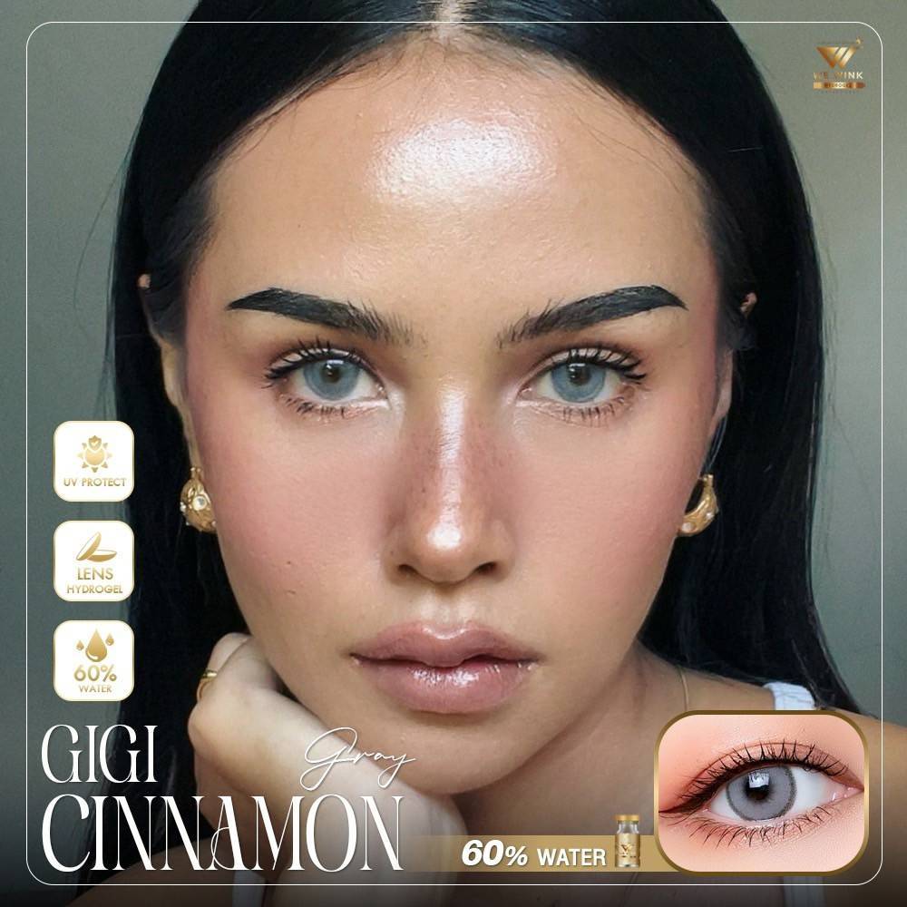 💛 GIGI CINNAMON  GRAY  #WEWINK  #ฝาทอง  เลนส์ไฮโดรเจล ✨ในรูปแบบขวดแบรนด์แรก  ค่าอมน้ำสูง 60%