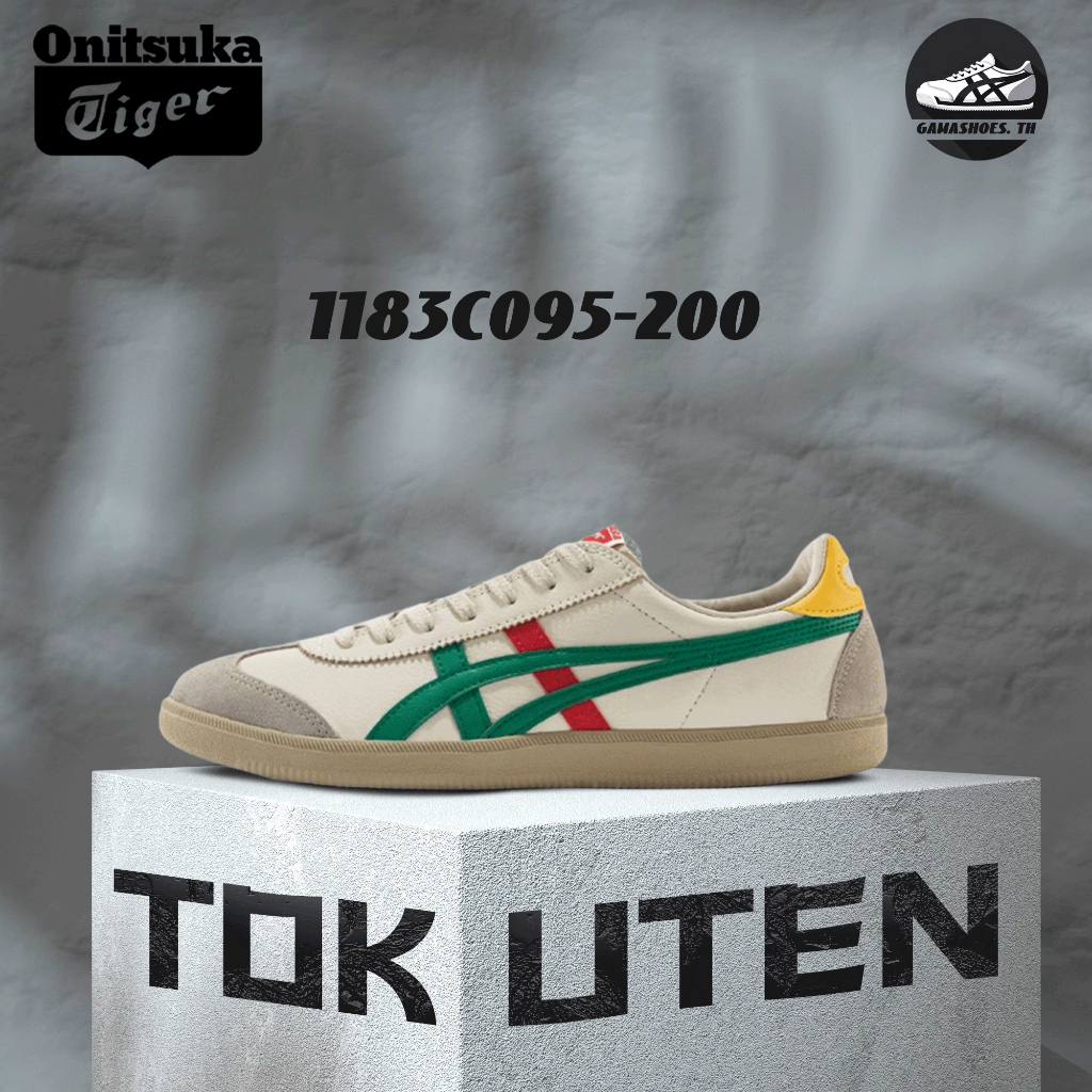พร้อมส่ง !! Onitsuka Tiger Tokuten 1183C095-200 รองเท้าผ้าใบส้นแบน ของแท้ 100%