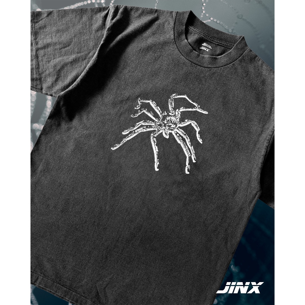 เสื้อยืดฟอกสีเฟด Jinx spjder faded tee