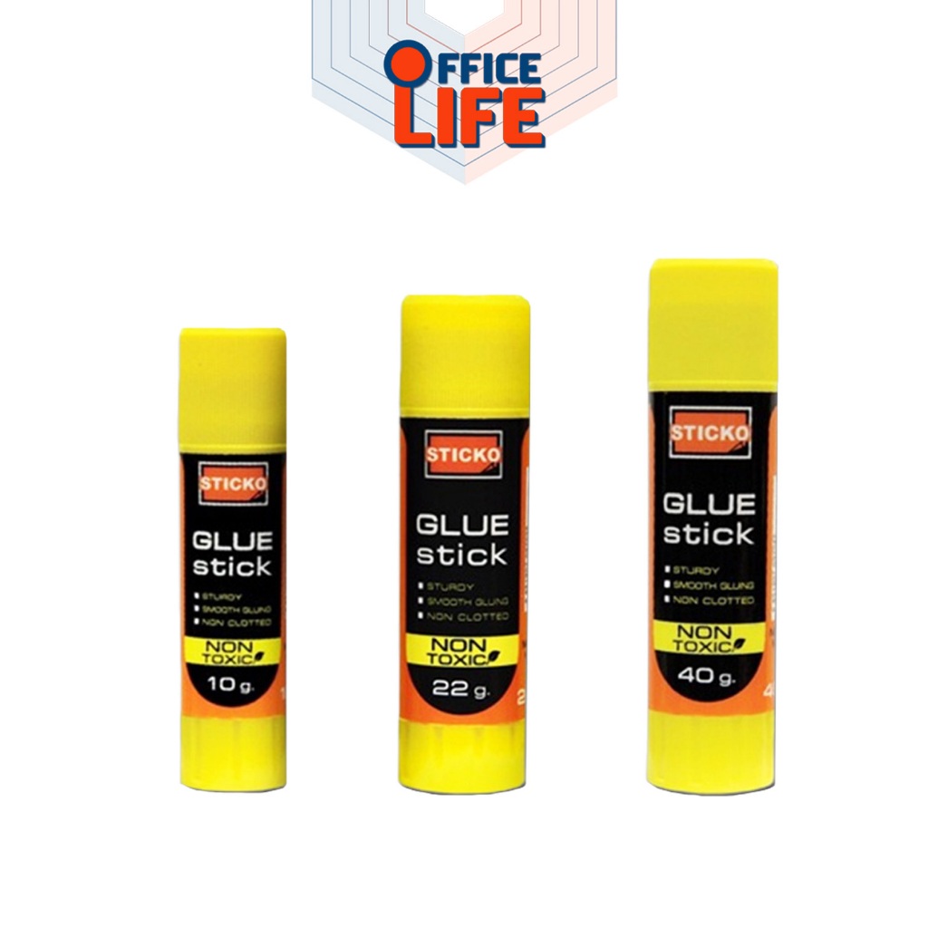 Elephant (ตราช้าง) กาวแท่ง กาว รุ่น STICKO Glue Stick ขนาด 10 / 22 / 40 กรัม ( 1 หลอด )