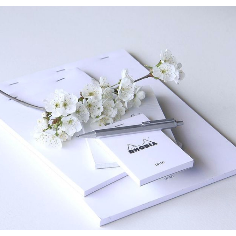 RHODIA ICE - WHITE PAD N0.11 - Grid 5 x 5 ปกขาว นำเข้าจากประเทศฝรั่งเศส