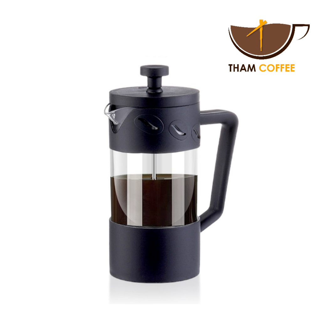 เหยือกชงกาแฟ ที่ชงชา French Press 350ml สำหรับผงกาแฟกลาง  ชงได้ 1-2แก้ว Tham coffee – โปรปัง