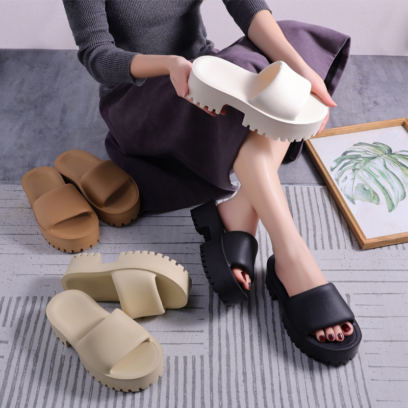 Falisar รองเท้าแตะผู้หญิง รองเท้าแตะสวมสูง แฟชั่นเกาหลี น้ำหนักเบา กันลื่นได้ดี ใส่ได้กับทุกชุด M68