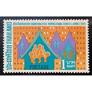 2513 แสตมป์ชุดสำมะโนประชากร ครบชุด ยังไม่ใช้