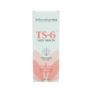 TS6 Cleansing Mousse 100 มล. by Interpharma มูสทำความสะอาดจุดซ่อนเร้น ฟื้นฟูกลไกปกป้องจากธรรมชาติ
