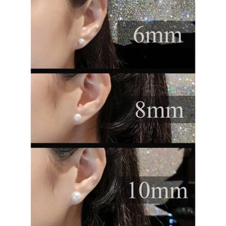 IMAGIE ต่างหูมุกสังเคราะห์ หลากสีสัน ไซส์ 6-8-10mm