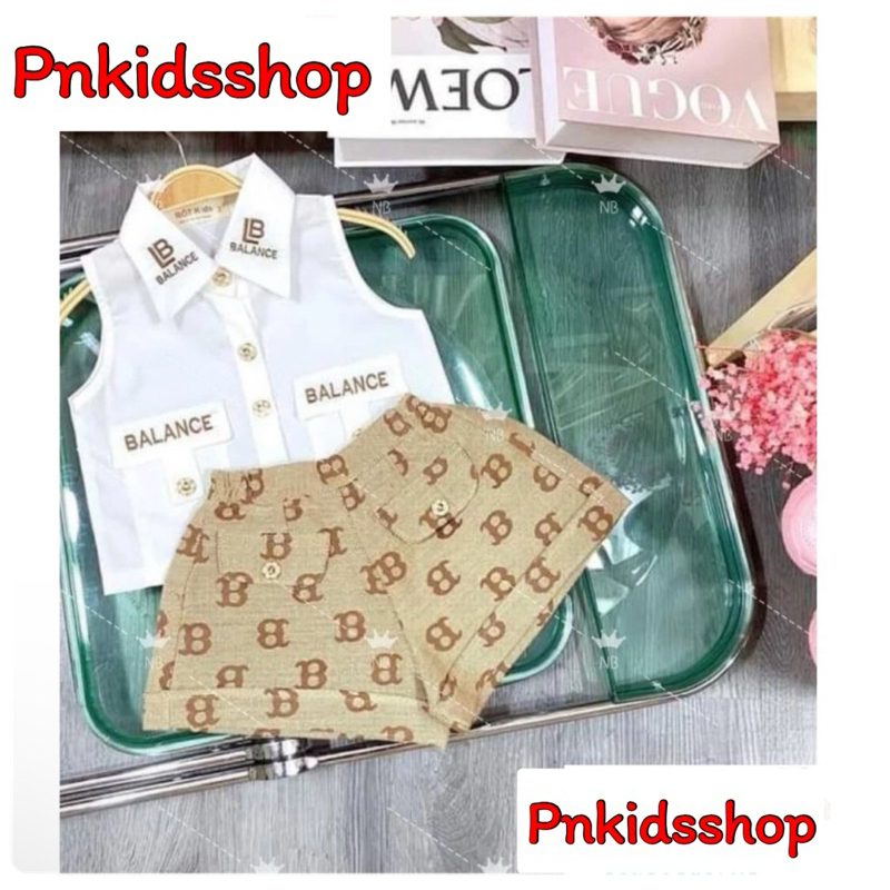 ชุดเซ็ตแฟชั่นเด็กหญิง แขนกุดคอปก สไตล์คุณหนู รหัส Bss มี 3 สี น้ำตาล ชมพู ม่วง ไซส์ s,m,l,xl