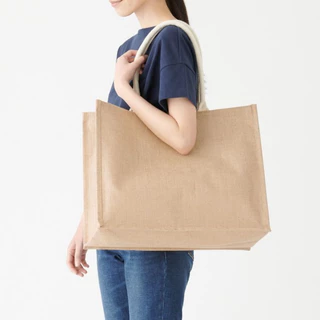 MUJI มูจิ ♥️ กระเป๋าปอกระเจา กระเป๋าผ้า แข็งแรง ทนทาน Jute my Bag มีขนาด mini A6 B5 A4 A3