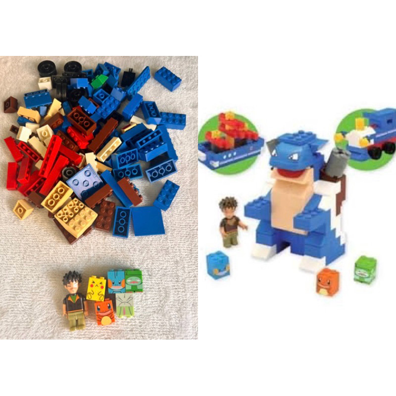 Bandai Pokemon mega block Blastoise Figure  Block Set แท้ญี่ปุ่นมือสอง.