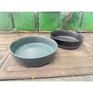 ชามเขียว , น้ำตาลสนิมเข็ม เนื้อด้าน 7.5นิ้ว