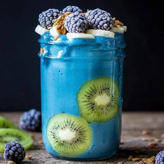 ผงสาหร่ายสไปรูลิน่าสีน้ำเงิน BLUE SPIRULINA ออแกนิค100%