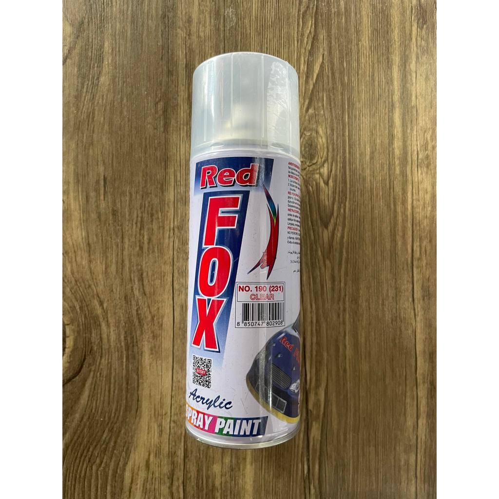 สีสเปรย์แลคเกอร์ใส ยี่ห้อBOSNY REDFOX ขนาดบรรจุ270กรัม พ่นได้เกือบทุกสภาพผิว เหล็ก ไม้ กระถาง