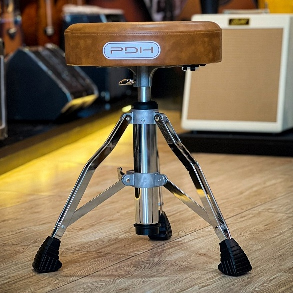 [โค้ดลด500-MAX🔥] เก้าอี้กลอง PDH เบาะหนังหนามาก แบบกลม เก้าอี้กลองชุด หนานุ่ม ขาเกลียวด้านในแข็งแรง รับน้ำหนัก 100kg.