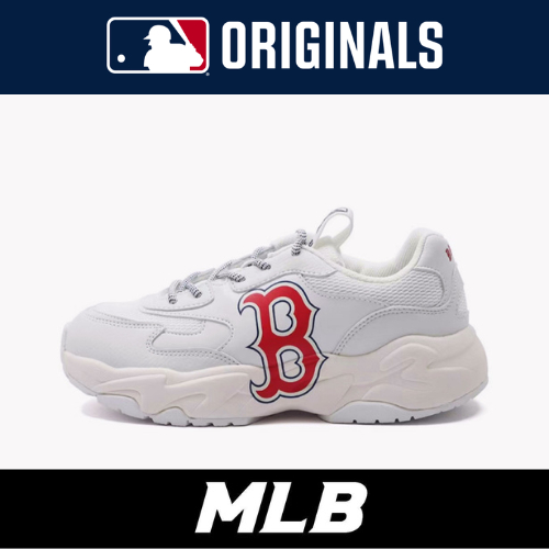 ของแท้ 100% MLB รองเท้าผ้าใบ boston รองเท้ารุ่น 3ASHC312N-43RDD - สีขาว